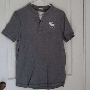 Abercrombie & Fitch muscle tee, men's medium, gray